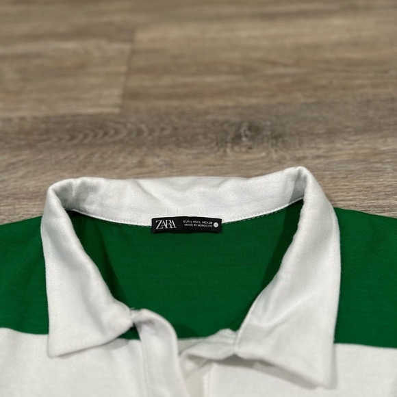 Zara color block striped collared tank top size large - Picture 3 of 5